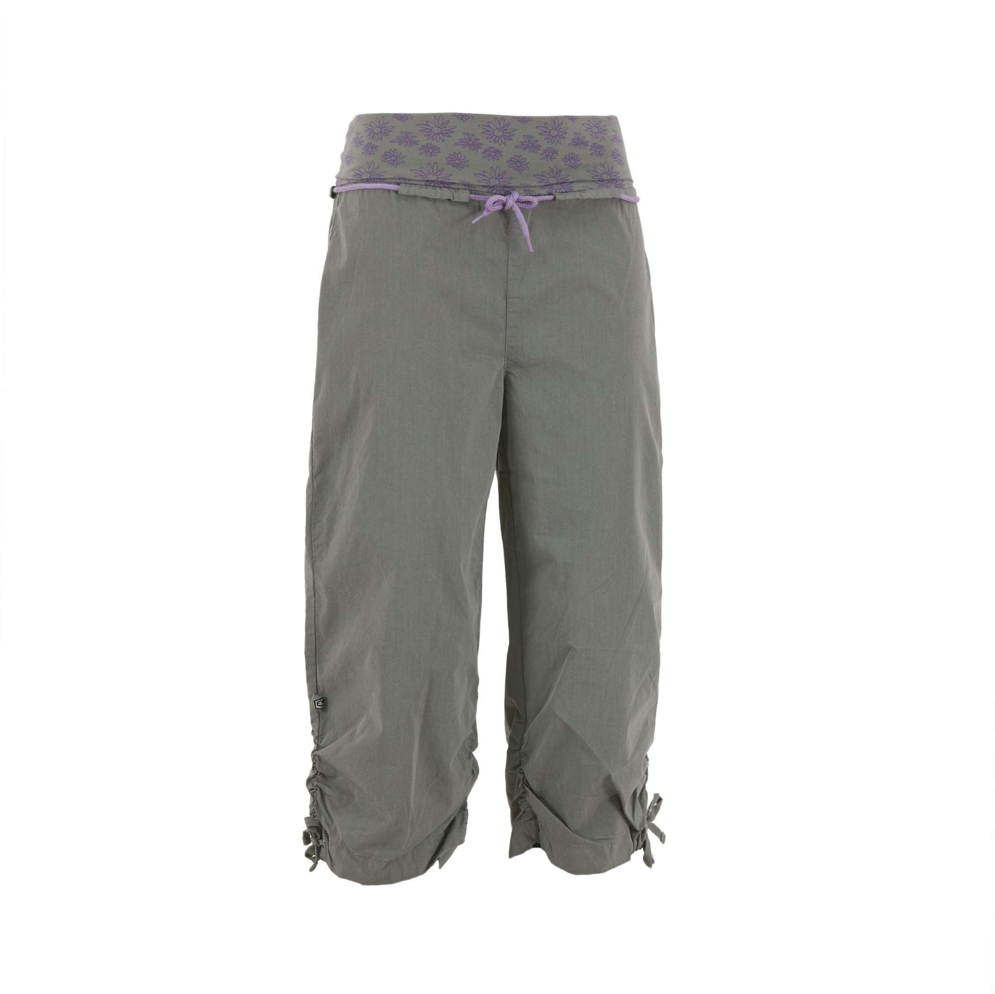 3/4 outdoor climbing pants, technical poplin, elastic cotton belt, embroidered back, Italy made, Cleo 2.