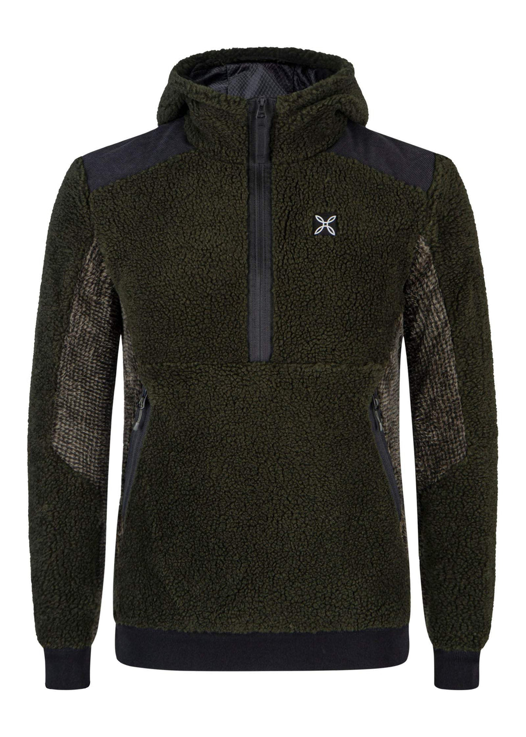 Men's Nomad 2 Hooded Jacket in green, breathable and insulating, with zippered pockets and fleece inserts.