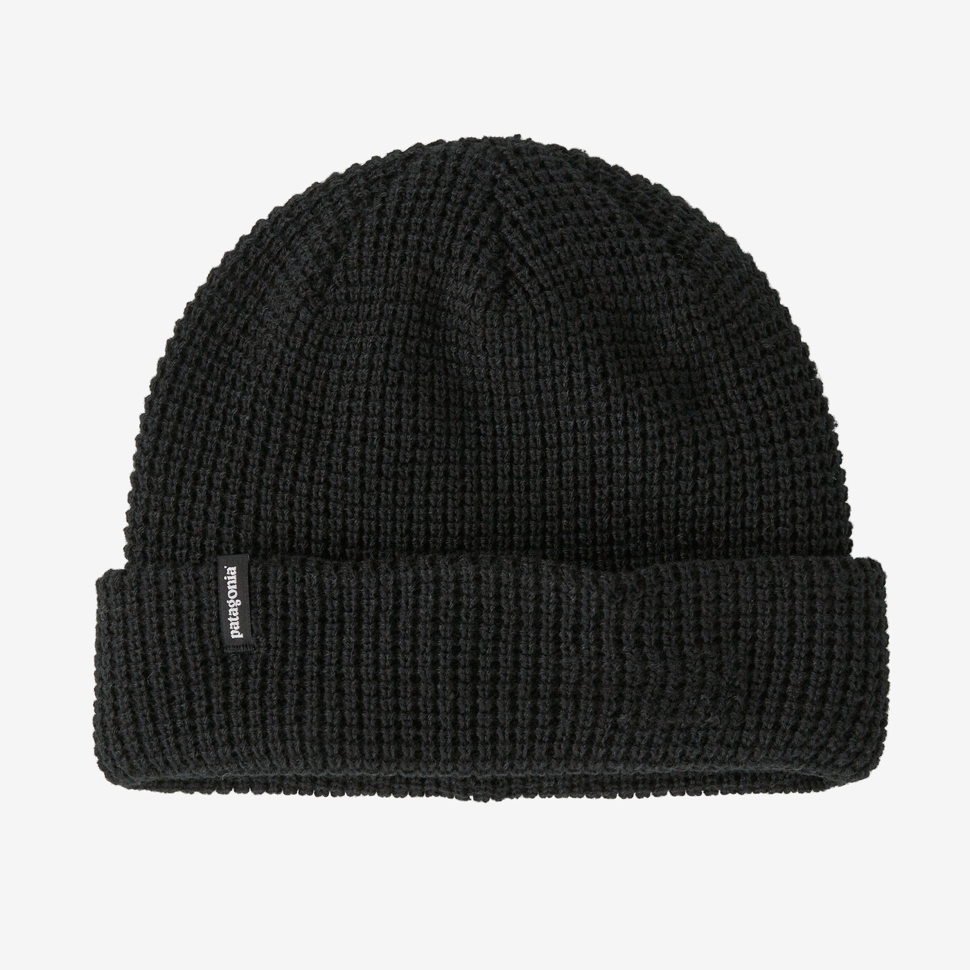 Lightweight and soft black Snowdrifter Beanie, versatile fit, Fair Trade Certified.