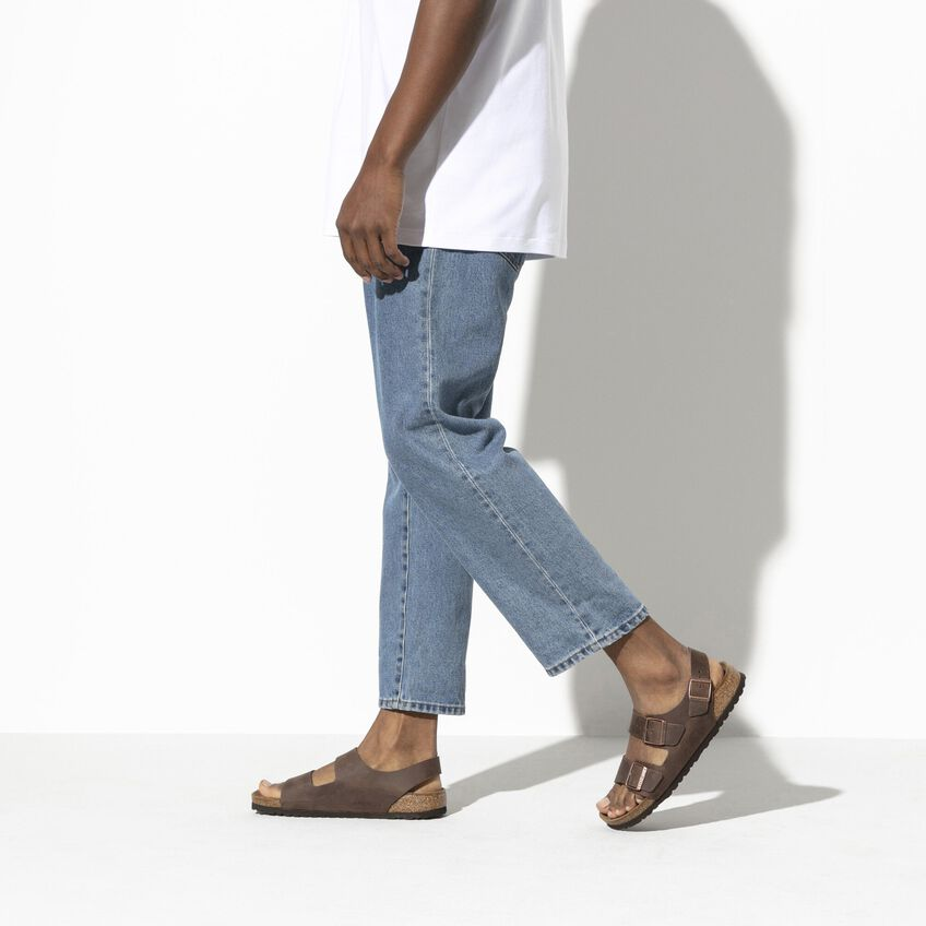 Milano Khaki Oiled Leather, Calzata Stretta - Bshop