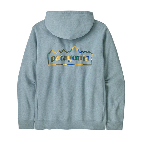 Unity Fitz Uprisal Hoody featuring Patagonia logo, made from recycled materials.