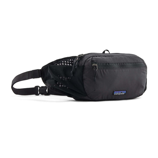 Terravia Hip Pack, versatile, water-repellent, black, lightweight, Fair Trade Certified™, side pockets for bottles.