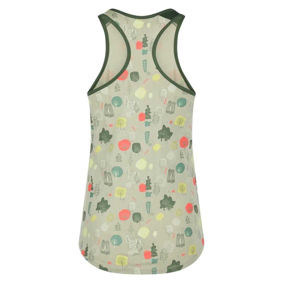 Botanic Tank W with colorful allover print, 100% organic cotton.