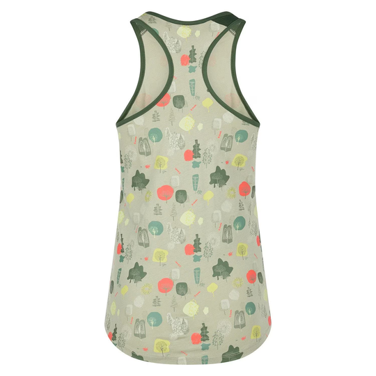 Botanic Tank W with colorful allover print, 100% organic cotton.