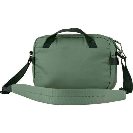 High Coast Crossbody bag, green, lightweight, adjustable padded strap, multiple pockets, versatile use.