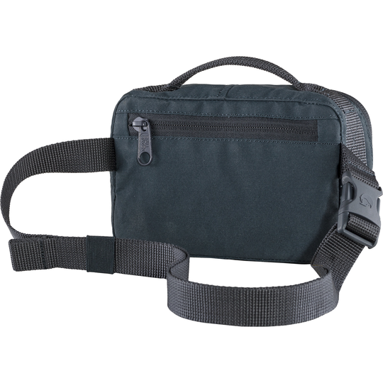 Kånken Hip Pack in durable Vinylon F fabric with adjustable belt and multiple pockets.