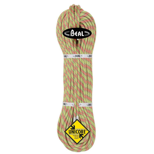 8.6 mm Cobra II Unicore climbing rope with Dry Cover technology for enhanced safety and durability.