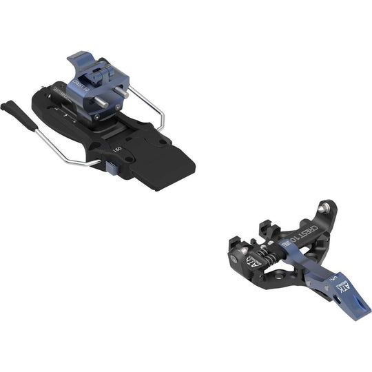 ATK Crest 10 light touring ski bindings with unique heel piece and advanced technology.