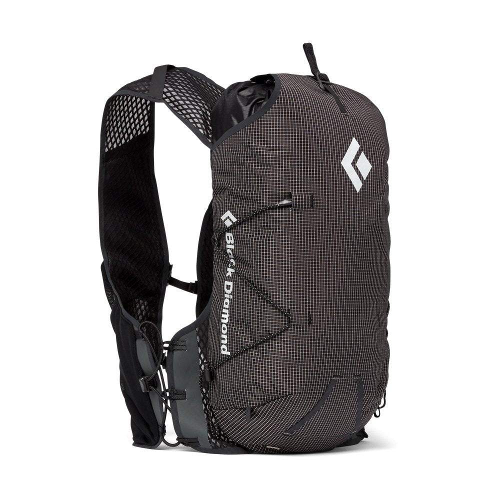 Lightweight Distance 8 Backpack with innovative harness, durable ripstop fabric, and multiple storage options.