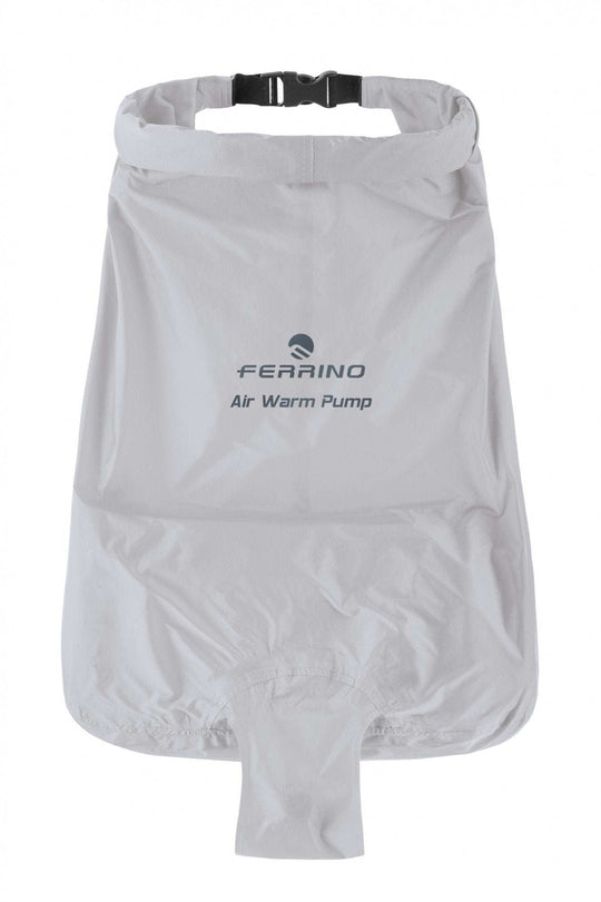 Lightweight nylon air mattress with pump included, ideal for three seasons.