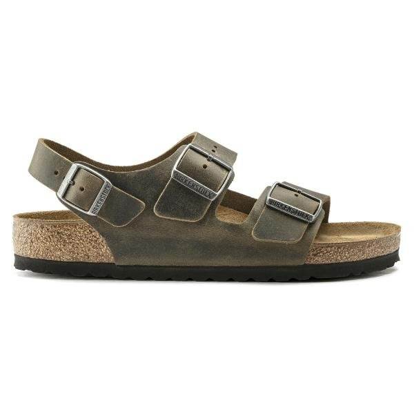 Milano Khaki Oiled Leather, Calzata Stretta - Bshop