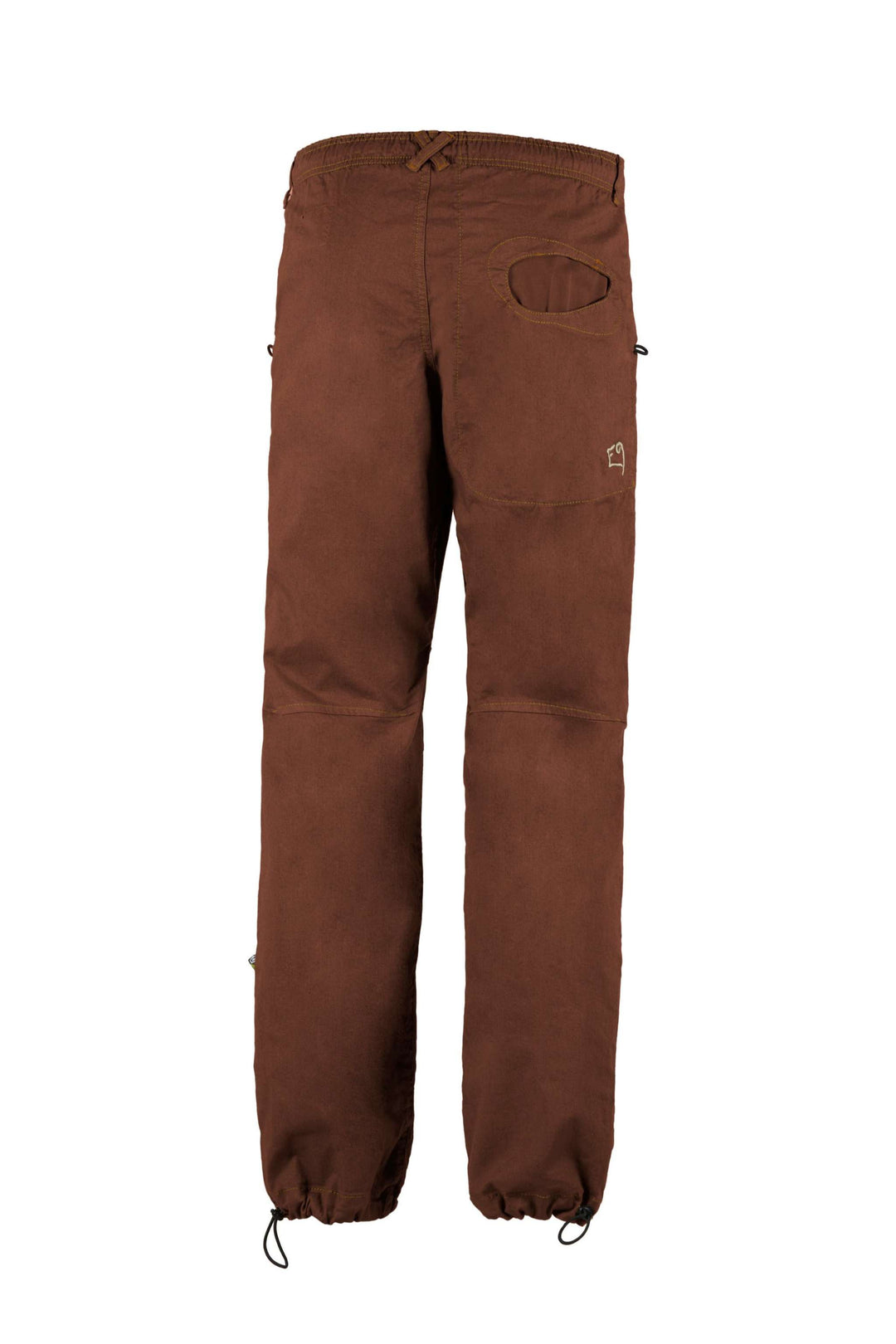 Pantaloni Rondo Flax2 in lino e cotone biologico, ricamo sul retro, vestibilità regolare.