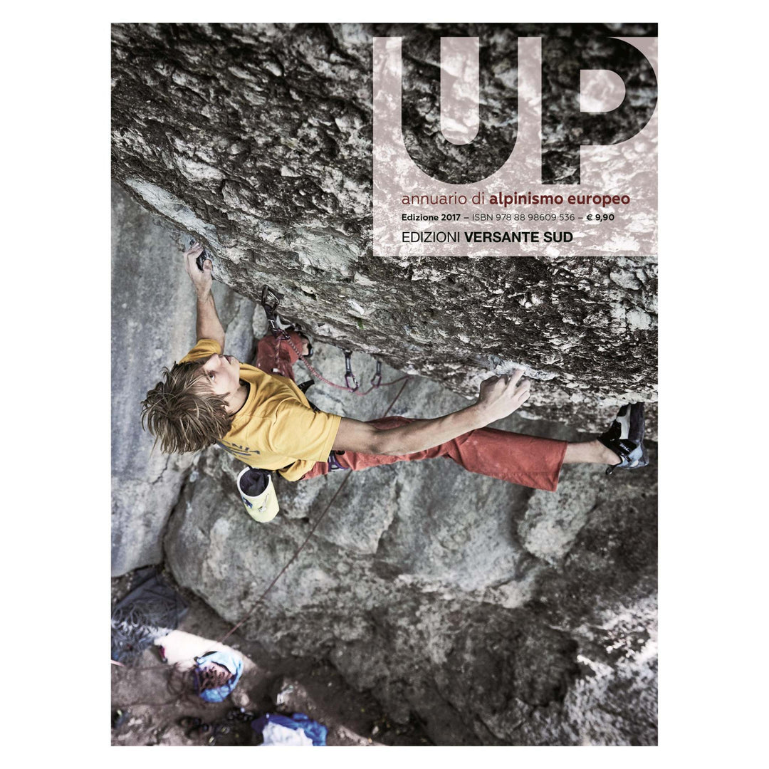 European Climbing Report 2017 cover featuring climber scaling rock face.