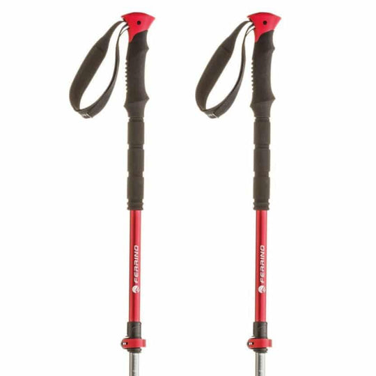 Bastoncini Trekking Batura telescopici robusti per escursionismo invernale e trekking, peso 600 g, lunghezza 62-135 cm
