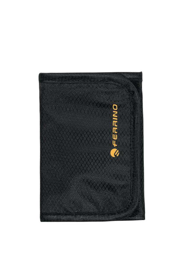 Portafoglio Rambla elegante in pelle marrone con chiusura a bottone