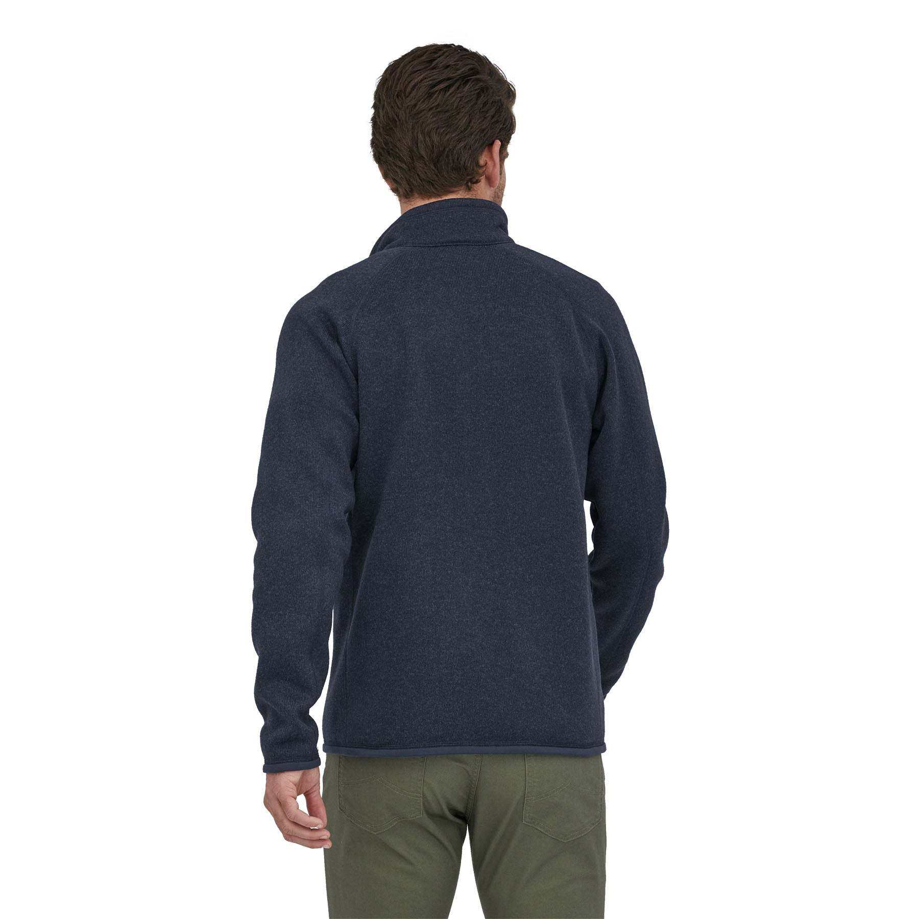 M's Better Sweater 1/4 zip fleece jacket in recycled polyester with raglan sleeves and chest zipper pocket