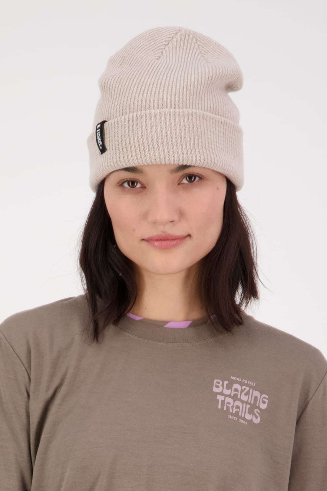 Mons Royale Chunky Logger Merino Beanie - Tussock Marl – vista aggiuntiva 1