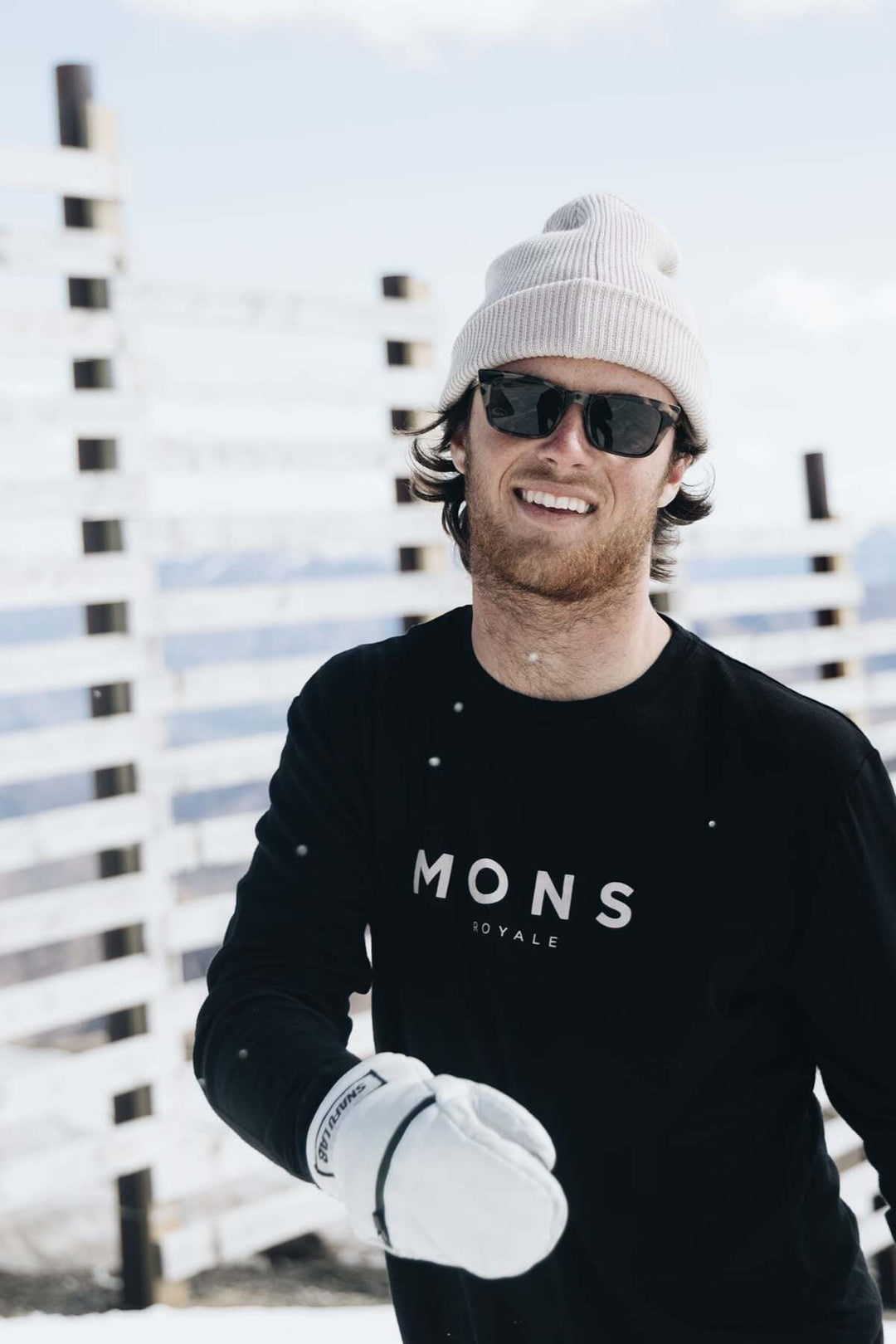Mons Royale Chunky Logger Merino Beanie - Tussock Marl – vista aggiuntiva 2