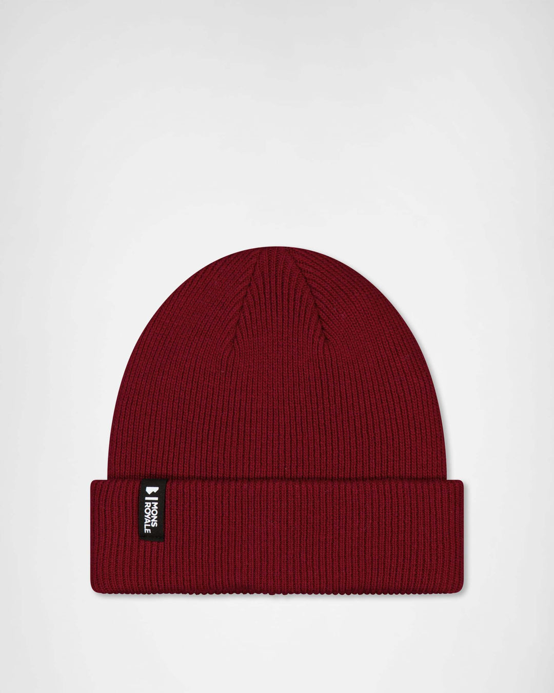 Mons Royale Chunky Logger Merino Beanie - Cherry – vista prodotto