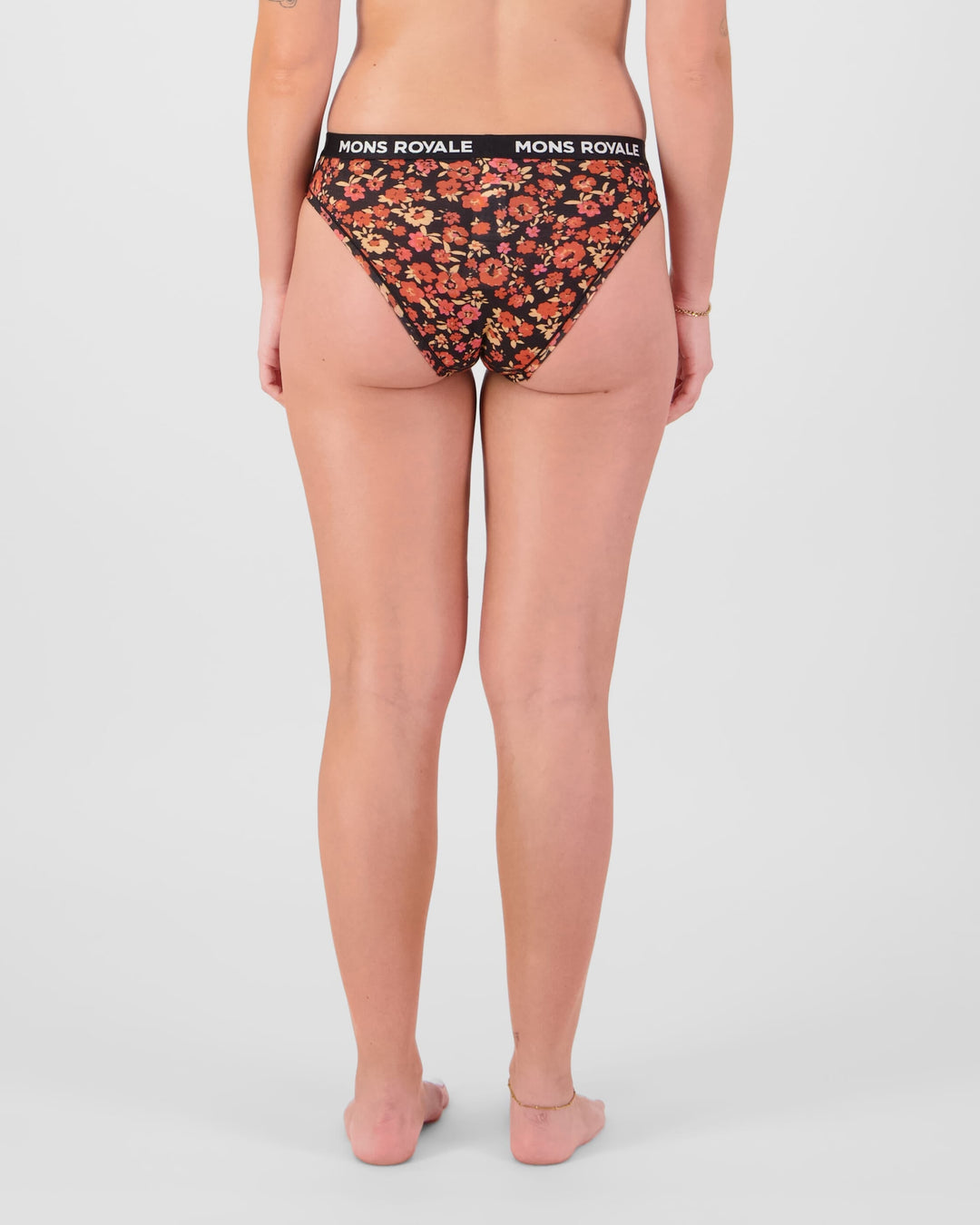 Mons Royale Folo Merino Briefs donna Ditzy Camo 100786-1169-225, vista posteriore indossata