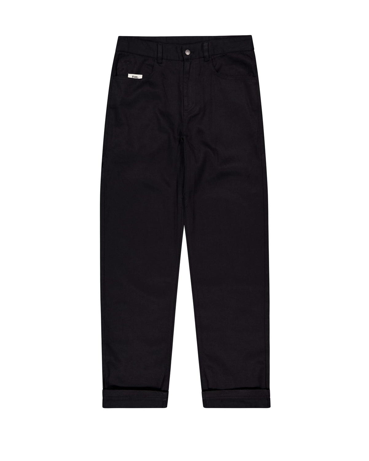 Mons Royale Merino Hemp Day Pant Black 100838-1171-001 - flat front cuffed