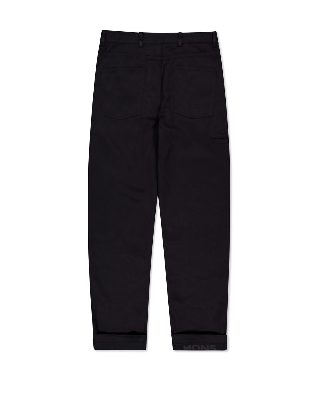 Mons Royale Merino Hemp Day Pant Black 100838-1171-001 - flat back cuffed