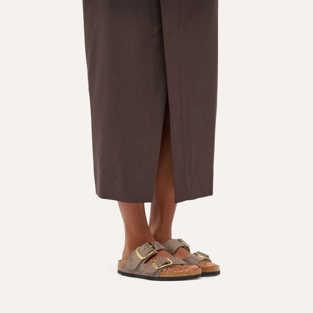 Birkenstock Arizona Big Buckle Synthetics Python Gray Taupe, 1032891: sandali indossati