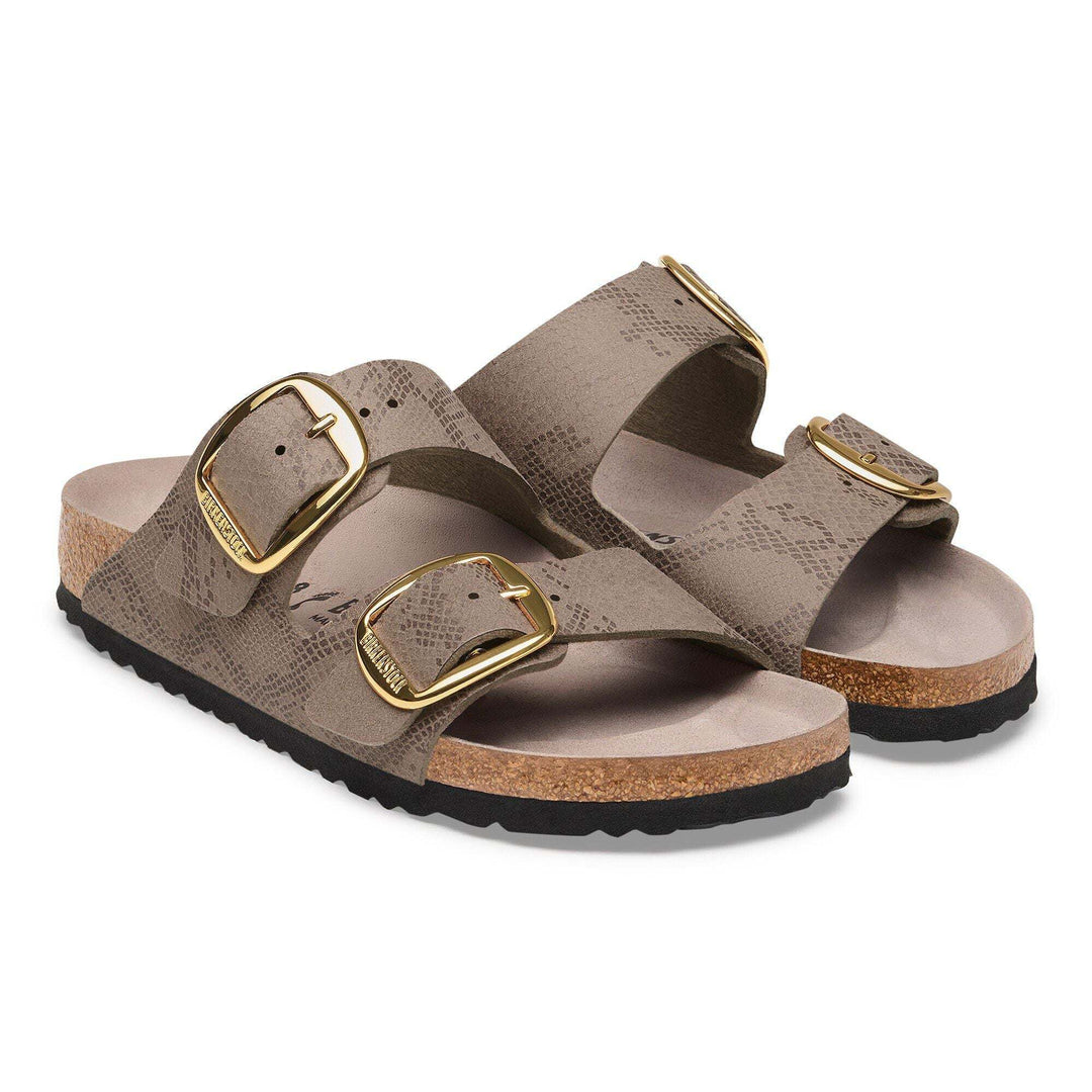 Birkenstock Arizona Big Buckle Synthetics Python Gray Taupe, 1032891: paio di sandali