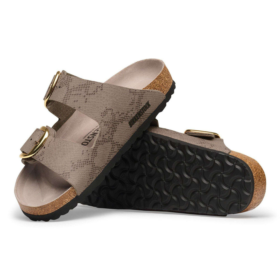 Birkenstock Arizona Big Buckle Synthetics Python Gray Taupe, 1032891: suola e profilo posteriore