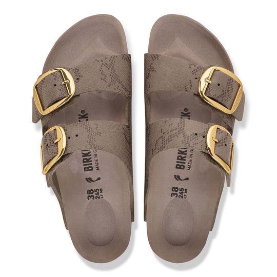 Birkenstock Arizona Big Buckle Synthetics Python Gray Taupe, 1032891: vista dall&