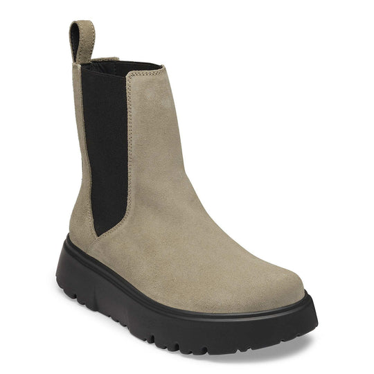 Birkenstock Theda Chelsea Suede Leather Taupe – vista principale