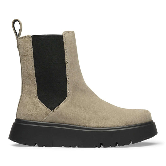 Birkenstock Theda Chelsea Suede Leather Taupe – vista 3