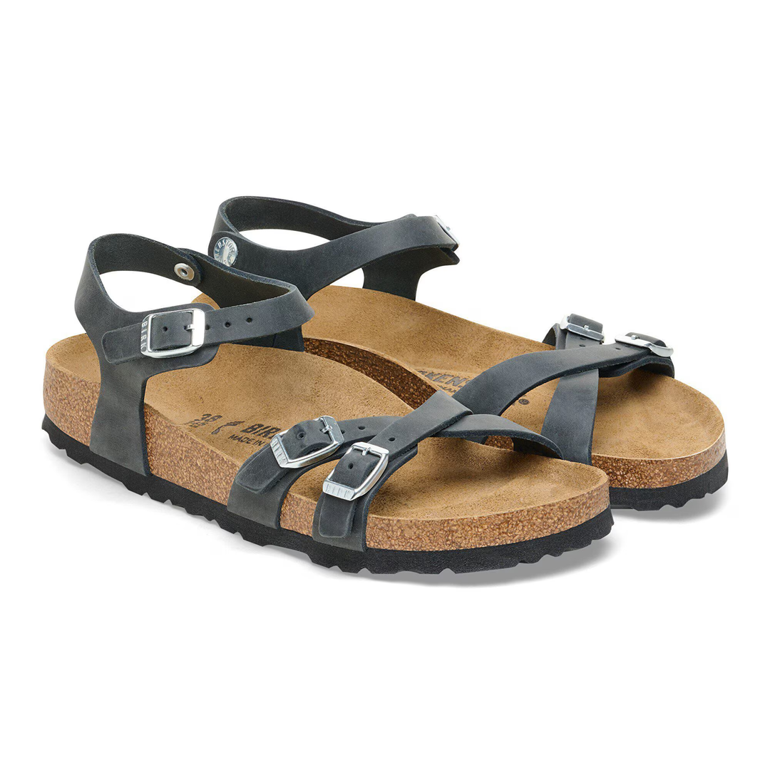 Kumba Black Waxy Leather