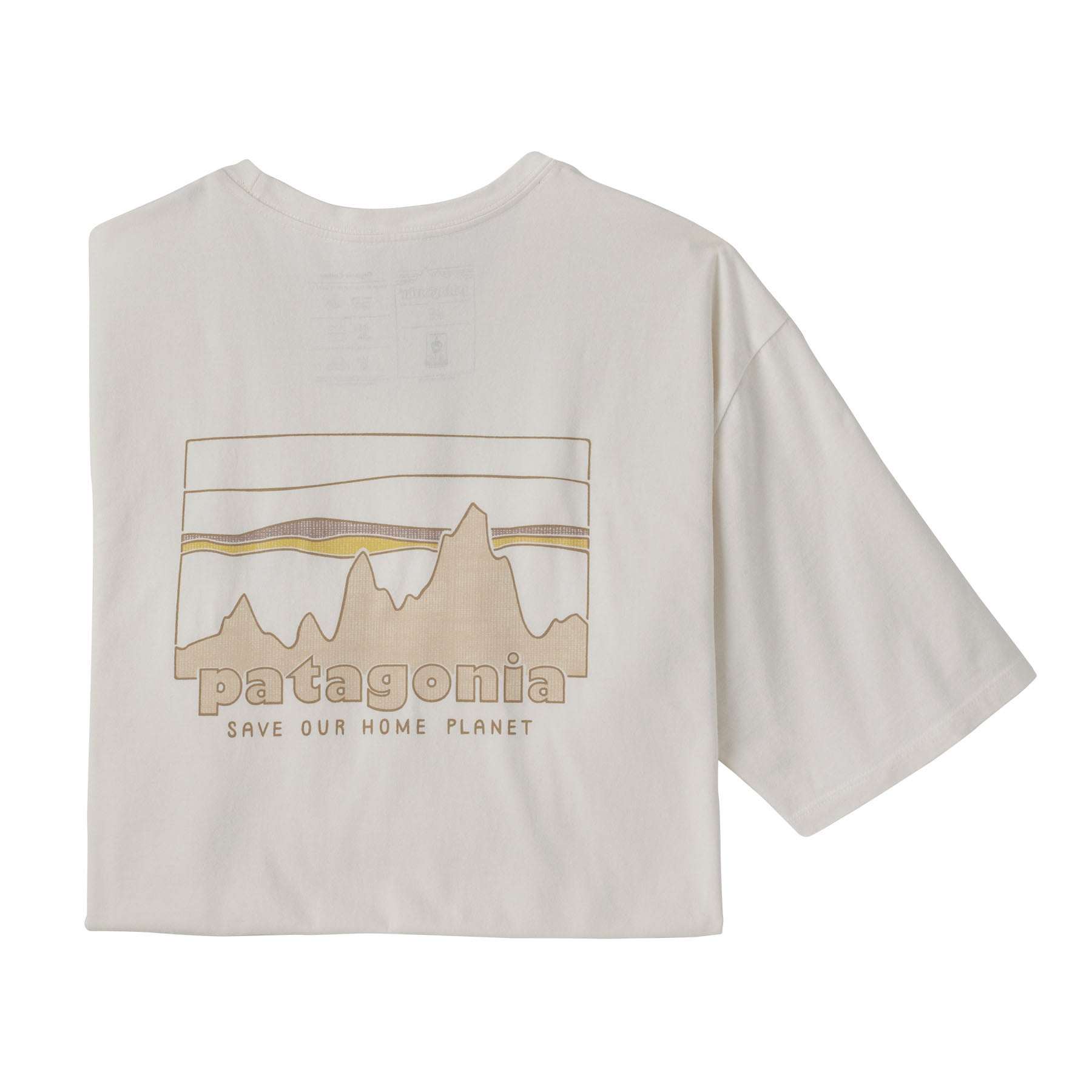 M's '73 Skyline Organic T-Shirt with vintage-inspired graphic, made from 100% organic cotton; eco-friendly and Fair Trade Certified.