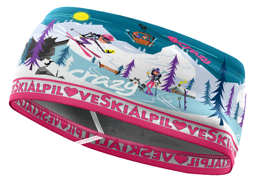 High-cut Band Double for medium intensity activities with vibrant prints and quick-drying Italian microfiber.