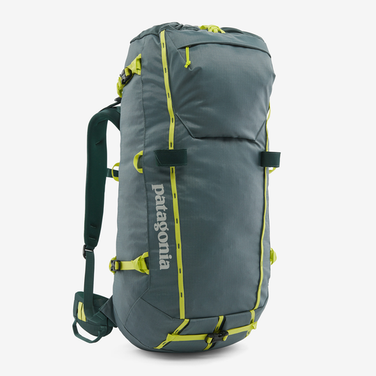 Ascensionist 35L backpack for alpine climbing with versatile features and removable frame.
