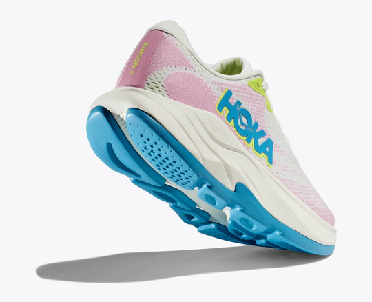 Rincon 4 sneaker with lightweight cushioning, pink and blue design, suitable for long-term road use.