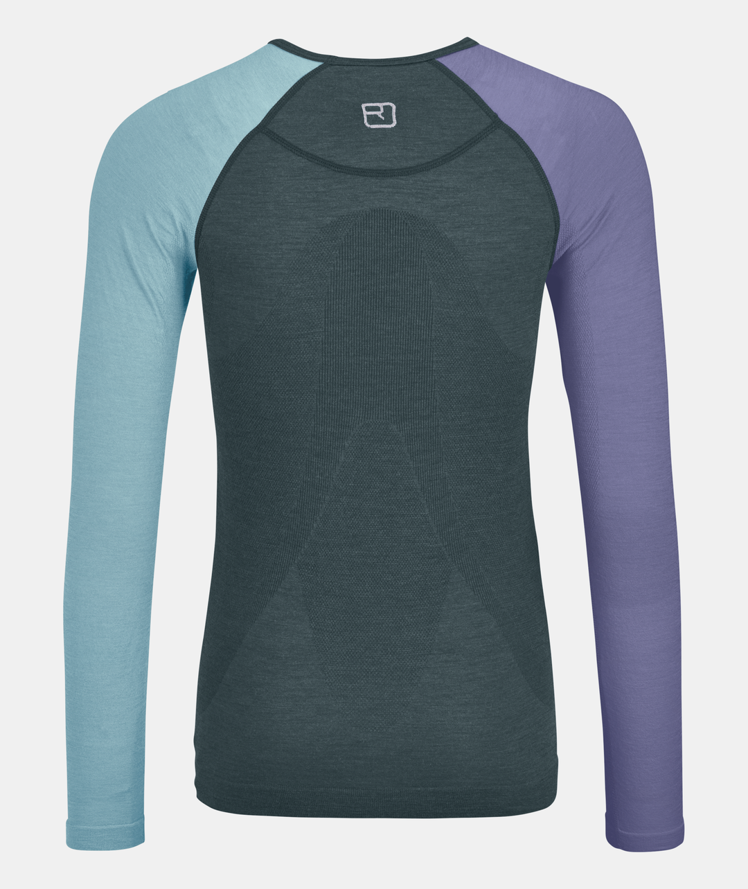 Women's 120 Comp Light Long Sleeve, lightweight merino, breathable design, seamless construction, tri-color.