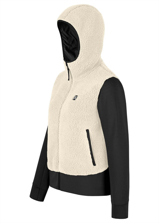 Women's Sherpa Mix Jacket, breathable and warm for comfort on walks and cold season activities.