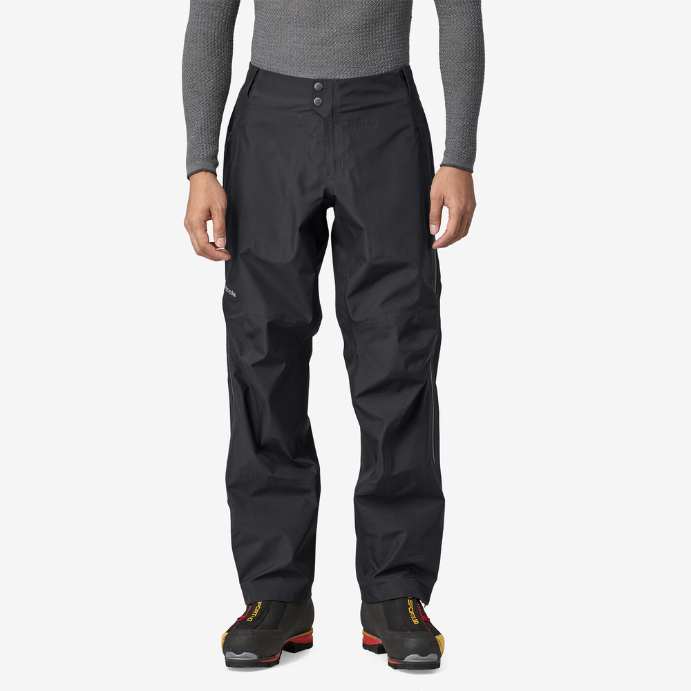 Men's Triolet Pants with waterproof GORE-TEX® fabric, full-length zippers, and Fair Trade Certified™ production.
