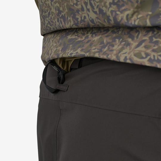 Powder Town Pants (Reg) in dark color with adjustable waist and durable fabric.