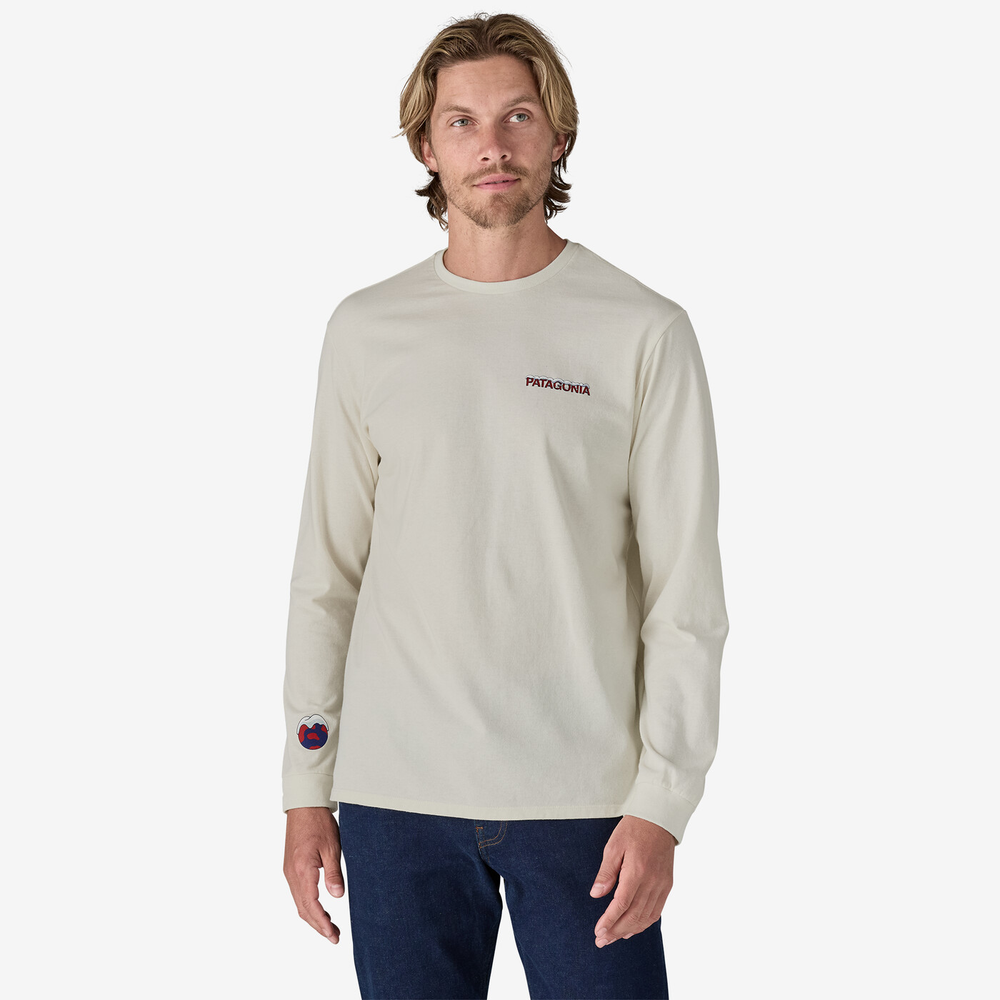 Men's long sleeve recycled materials tee, Fair Trade Certified, Chill Responsibili-Tee.