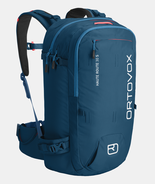 Scialpinismo zaino Haute Route 30 S in blu, resistente e idrorepellente.