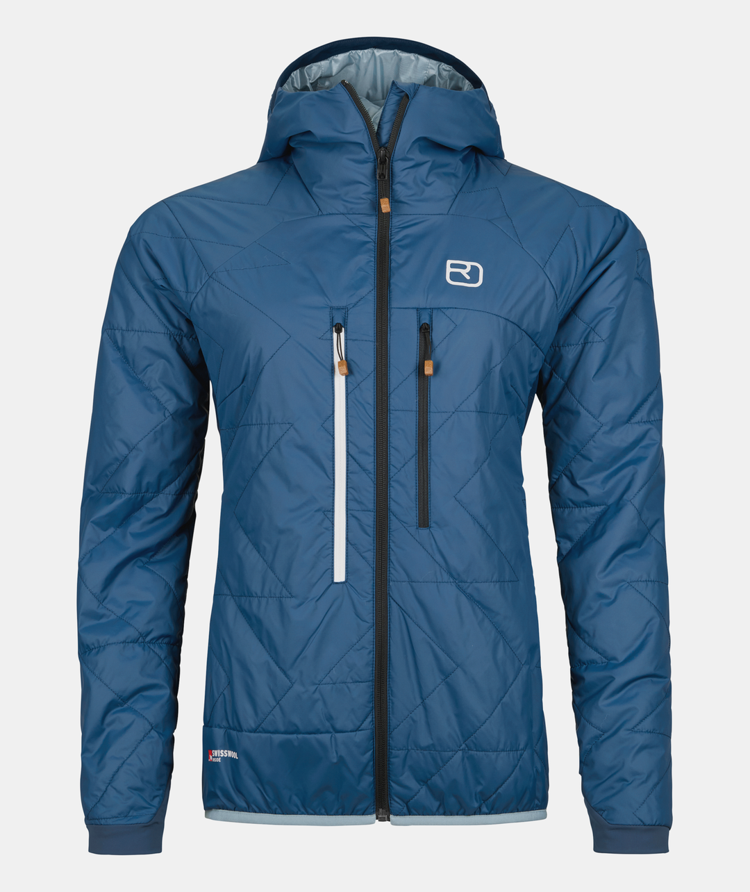 Women's Swisswool Piz Boè Jacket, lightweight insulated with wind-resistant PERTEX® QUANTUM fabric, ideal for ski touring.