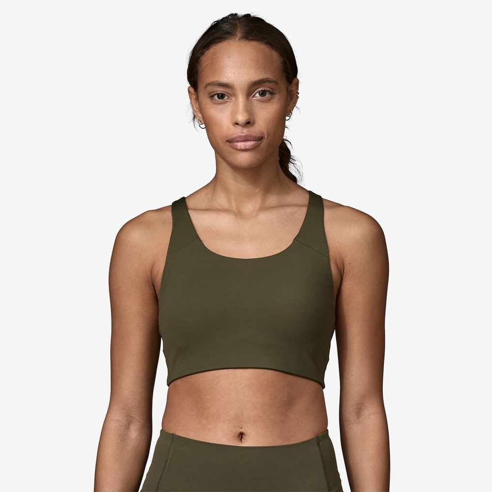 Shadowlite High Impact Adjustable Bra, green, women's sports bra, high-impact support, adjustable straps, moisture-wicking, eco-friendly materials.