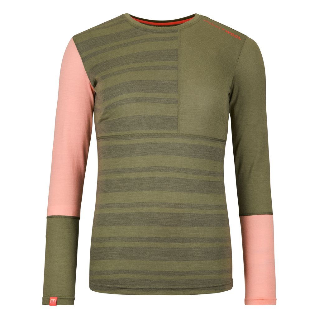 Women's 185 Rock'N'Wool Long Sleeve in merino wool, soft and moisture-regulating.