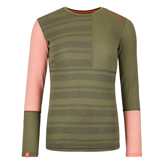 Women's 185 Rock'N'Wool Long Sleeve in merino wool, soft and moisture-regulating.