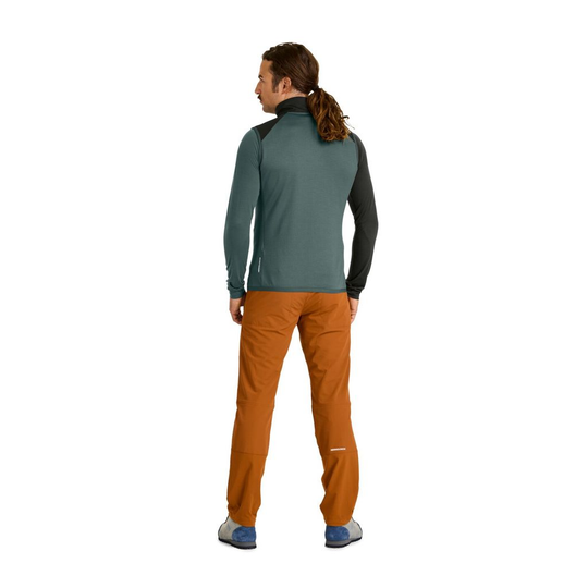 Fleece Grid Vest M, technical and lightweight for mountain tours, providing warmth and ventilation with Merino wool.