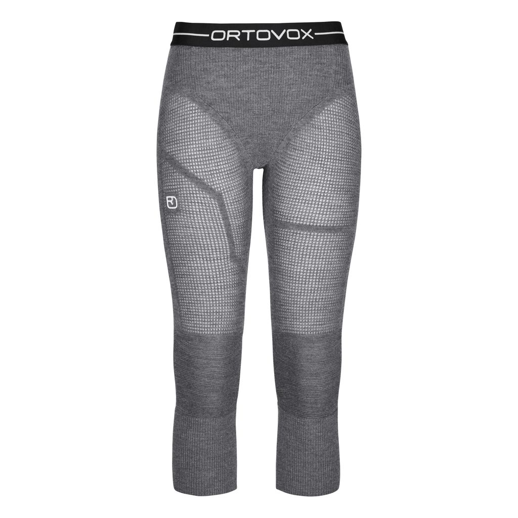 Merino Thermovent SP W 3/4 pants in grey, lightweight and warm, made with 95% Merino wool for optimal temperature and moisture regulation.