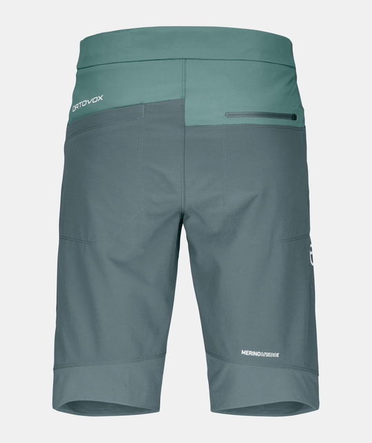 Durable athletic Pala Shorts with stretch fabric for alpine climbing.